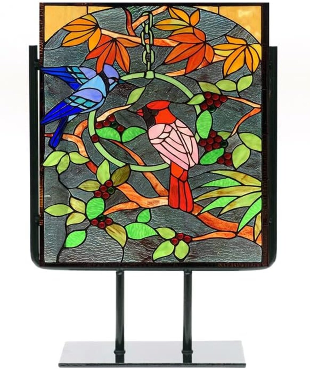 12 Inch Square Black Wrought Iron Metal Art Craft Display Stand, Fused Glass Art Base, Plate Stand/Plate Holder, Square Art Panel Stand